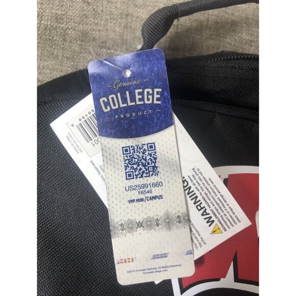 Foco Wisconsin Badgers Logo Black Red Backpack School Laptop Travel Bag - Picture 5 of 5